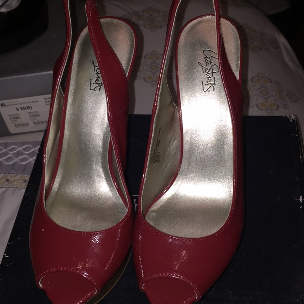 Maroon heels